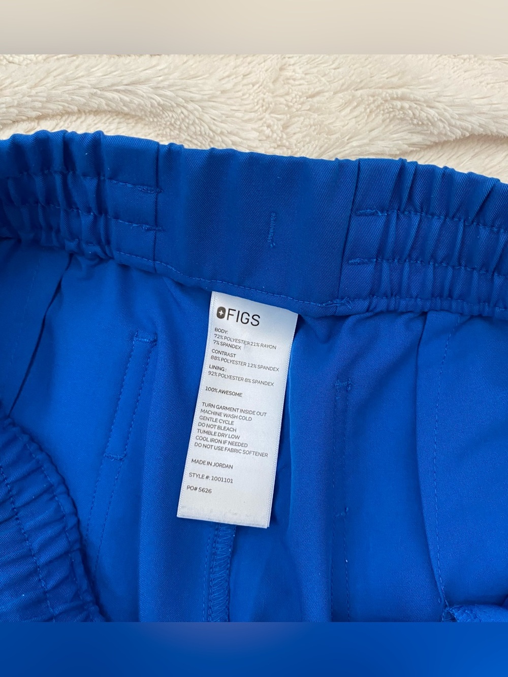 Figs Zamora jogger scrub pants blue Sz L - Picture 6 of 7
